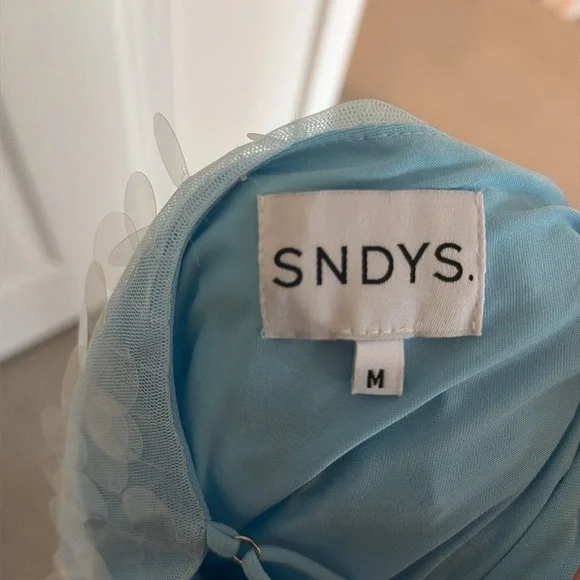 SNDYS Blue Sequin Slip Dress - Picture 5 of 5